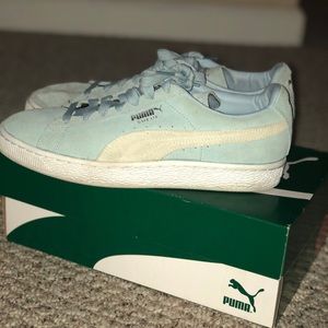Blue Fog-Puma White Puma Suede Classics